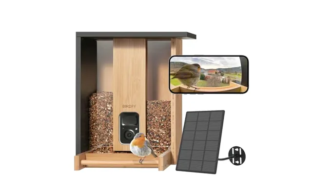 Netvue By Birdfy Bird Feeder Camera - Premium Bamboo Feeder Auto-identify