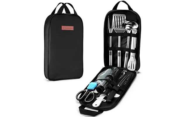 Odoland 14pcs Camping Utensils Set - Outdoor Kitchen Utensil Organizer