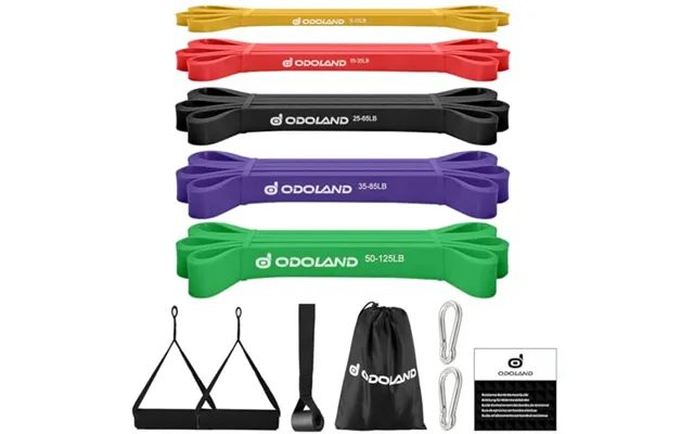 Odoland 5 Packs Pull Up Assist Bands - Pull Up Straps