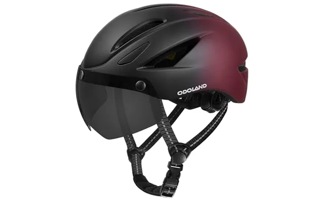 Odoland Bike Helmet - Adult Bicycle Helmet With Detachable Magnetic Goggles Visor