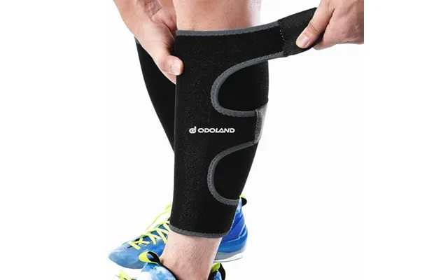 Odoland Calf Compression Sleeve Calf Brace - 1 Pair Guard Leg And Adjustable Shin Splints Support For Sport Recovery Fit product image