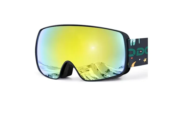 Odoland Children's Ski Goggles Snowboard Goggles For Boys And Girls - Helmet Compatible Mirrored Snow Goggles Uv Protect