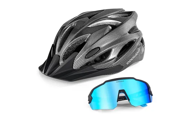 Odoland Flash Bike Helmet With Cycling Sunglasses - Adult Cycling Helmets For Road Bike Mountain Bike