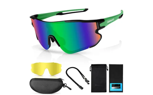Odoland Polarized Cycling Goggles With Changing Lenses For Men Women - Bicycle Sports Goggles Sports Sunglasses Uv 400 F