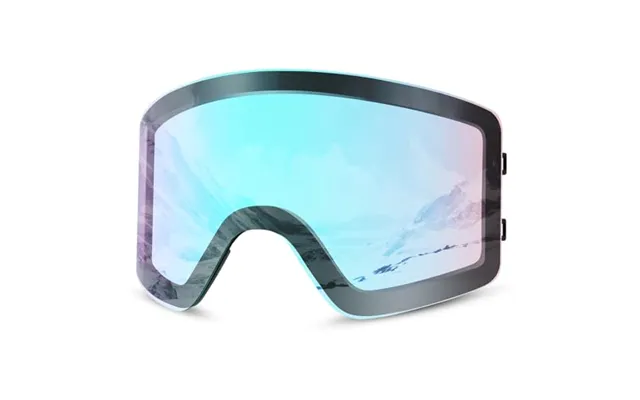 Odoland Ski Goggles Set With Detachable Magnetic Lens - Frameless Interchangeable Lens For Cloudy Or Sunny
