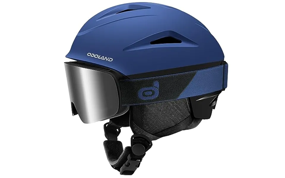 Odoland Snow Ski Helmet With Goggles Set - Adjustable Sport Helmet With Protective Glasses For Men And Women- Windproof 