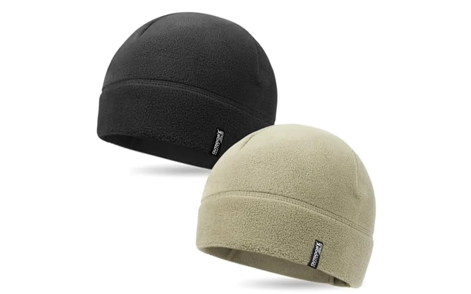Outdoor Shaping 2 Pack Tactical Fleece Cap Winter Warm Beanie Military Army Watch Cap Gift For Men Women