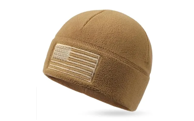 Outdoor Shaping American Flag Fleece Watch Cap - Usa Multi-season Army Military Tactical Beanie