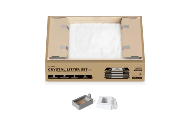 Petkit Crystal Litter Tray Replacement - 4 Packs, Compatible With Purobot Crystal Duo Self Cleaning Cat Litter Tray, Non