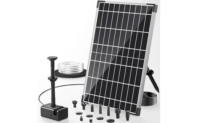 Poposoap 12w Solar Fountain Pump 600 L H With 4200 Mah Battery Backup Solar Pond Pump Adjustable Flow - 1