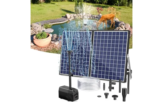 Poposoap 35w Solar Pond Pump To 170-340 Gallon Outdoor Garden Pond Fountain High Efficiency 35w Solar Power,480gph Adjus
