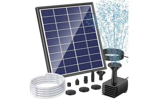 Poposoap 6w Solar Pond Pump 230lph Dry-run Protection Quiet Pump For Garden