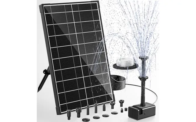 Poposoap 8w Solar Water Pump - 8 Sprays Solar Water Fountain For Bird Bath Grade A Glass Solar Panel