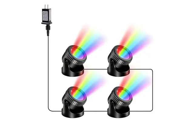 Poposoap Rgb Underwater Pond Lights 4-in-1 With Timer - Ip68 Waterproof