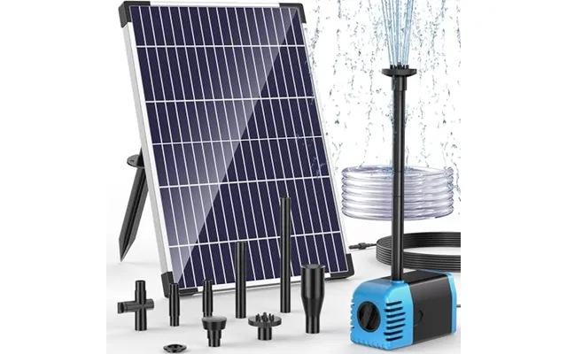 Poposoap Solar Pond Pump 12w 600 L H Outdoor Stable Water Spray Solar Fountain Pump With Dry-run Protection Adjustable F