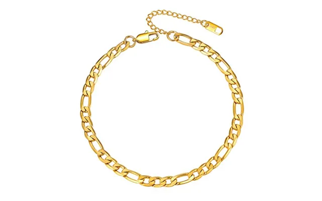 Prosteel Anklet For Women Adjustable Ankle Bracelet Cuban Link Foot Chain Summer Beach Jewellery Silver Gold Plated Blac
