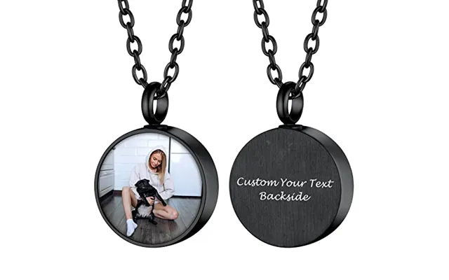Prosteel Customized Photo Memorial Cremation Ashes Urn Pendant Necklace -stainless Steel Gold Plated Keepsake Jewelry Ro