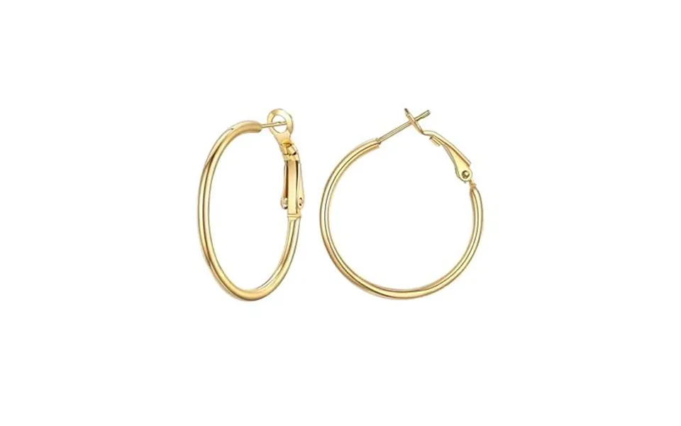 Prosteel Hoop Earrings For Women Large Hypoallergenic Lightweight 2mm Thin Big Hoops For Women Ladies 20 30 40 50 60 70 