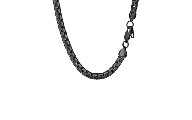 Prosteel Mens Necklace Chain Stylish Flat Box Chain Link Black Silver Gold Plated - Hypoallergenic 316l Stainless Steel 