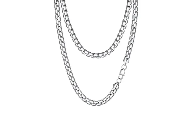 Prosteel Mens Necklace Chain Stylish Flat Box Chain Link Black Silver Gold Plated - Hypoallergenic 316l Stainless Steel 