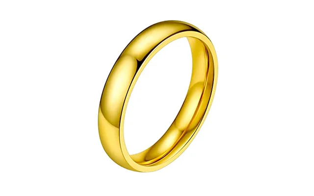 Prosteel Men's Stainless Steel Rings, 2 4 6 8mm Width Band - Send Gift Box 4mm-gold Plated Q