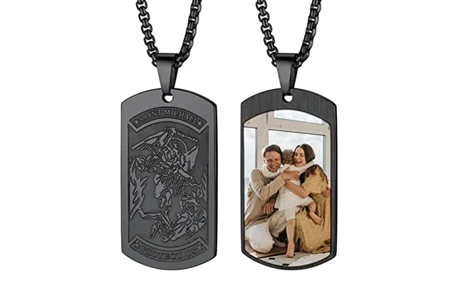 Prosteel Saint Michael Necklace For Men - St Michael Angel Pendant Chain