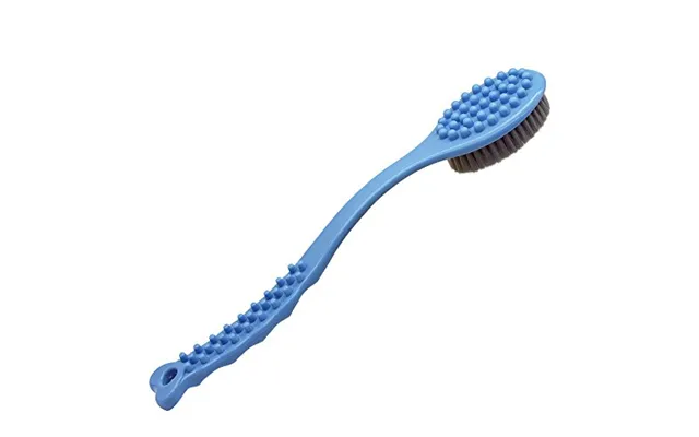 Qicheng&lys Bath Brush With Long Handle,back Cleaning Brush,back Scrubber -bath & Shower Body Brush -14in Blue