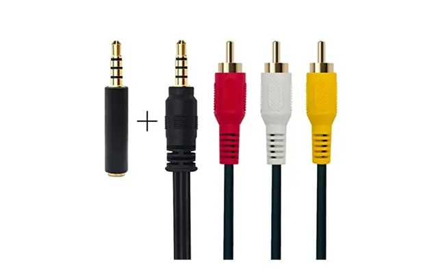 Qicheng&lys Phono To Jack Component Cable,3.5mm Male To 3rca Male Stereo Audio Video Aux Cable For Smartphones,mp3 - Tab