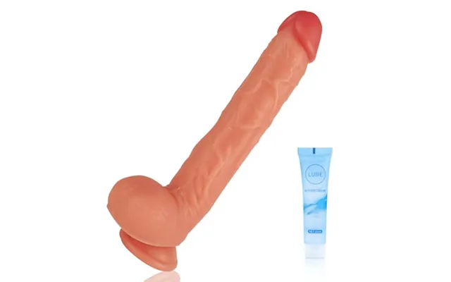 Realistic 11 Inch Dildos Feels Soft Soft G- Dildo Strong Suction Cup Hands-free Play Real Veins For Vaginal Stimulation 