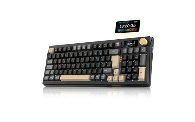Redthunder K95 Wireless Mechanical Gaming Keyboard,w Customizable Display & Knob,gasket-mounted,3 Mode 2
