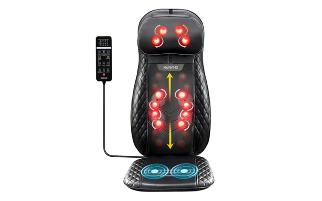 Renpho Back Massager With Heat - 4d Kneading Shiatsu Massage Chair With Heat Function And Deep Massage For Back And Neck