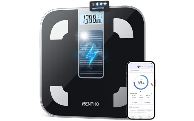 Renpho Digital Body Scale - Battery-free Solar Power