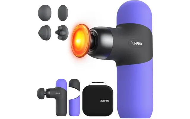 Renpho Mini Thermal Massage Gun With Heat - Portable Fashion Deep Tissue Percussion Massager