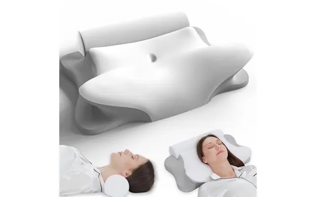 Rummy 2-in-1 Memory Foam Cervical Pillow & Round Bolster Roll - Ergonomic Neck & Lumbar Support