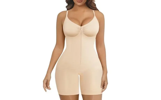 Shaperx Shapewear Bodysuit Tummy Control Seamless Body Shaper Zip Front With Hooks High Compression Waist Sculpting Invi