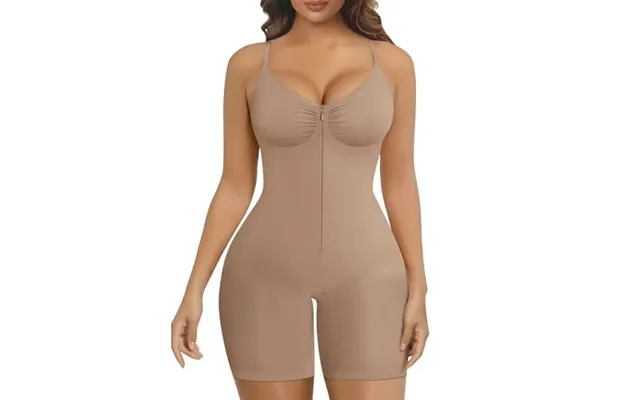 Shaperx Shapewear Bodysuit Tummy Control Seamless Body Shaper Zip Front With Hooks High Compression Waist Sculpting Invi product image