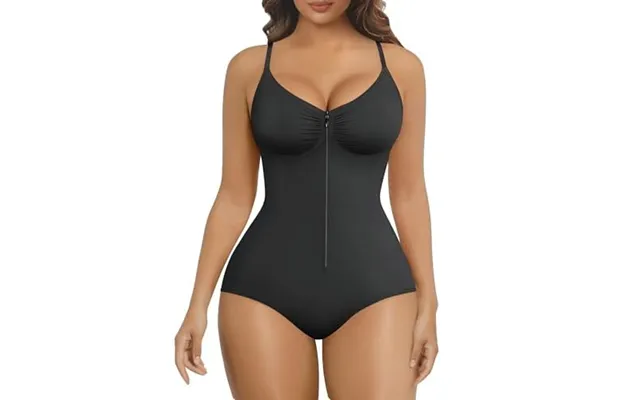 Shaperx Shapewear Bodysuit Tummy Control Seamless Body Shaper Zip Front With Hooks High Compression Waist Sculpting Invi