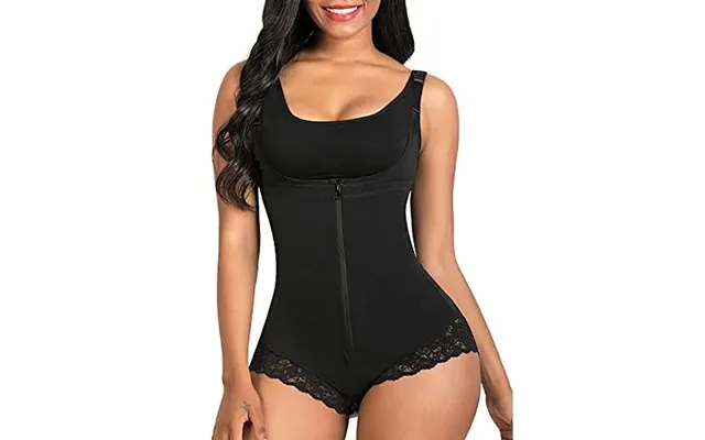 Shaperx Shapewear For Women Tummy Control Body Shaper Fajas Colombianas Zipper Open Bust Bodysuit L 1-black