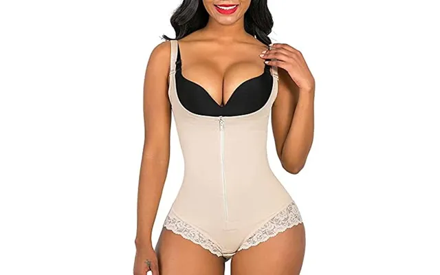 Shaperx Shapewear For Women Tummy Control Body Shaper Fajas Colombianas Zipper Open Bust Bodysuit L Beige product image