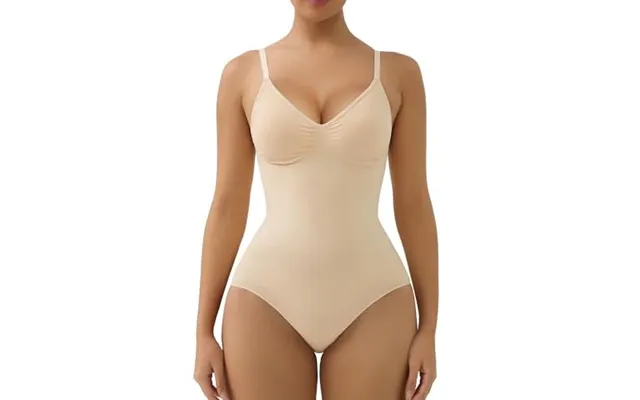 Shaperx Shapewear For Women Tummy Control Bodysuit With Removable Pads Butt Lifter Body Shaper Shorts 2xl-plus Beige-bri