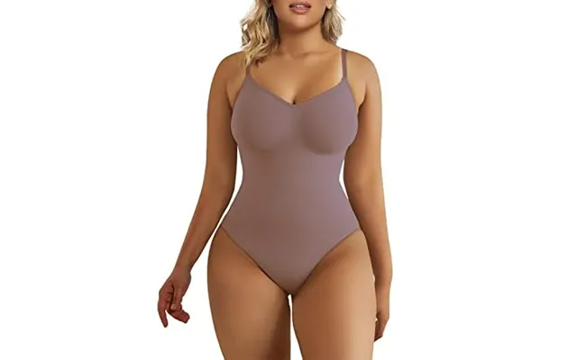 Shaperx Women's Seamless Shapewear Bodysuit Tummy Control Body Shaper Waist Snatching Body Suit 4xl Umber-thong product image