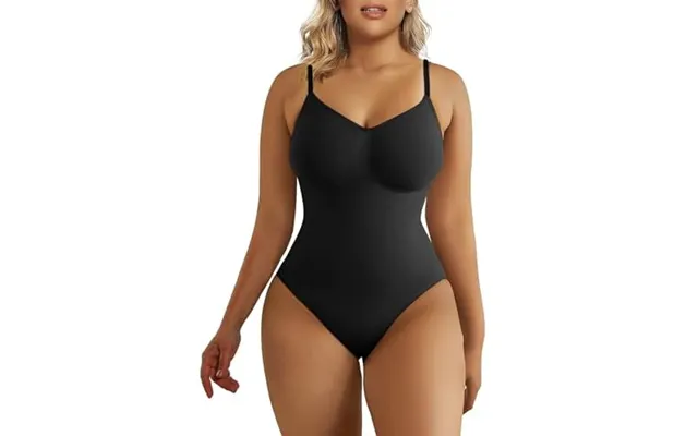 Shaperx Women's Seamless Shapewear Bodysuit Tummy Control Body Shaper Waist Snatching Body Suit S-m 1-black Thong