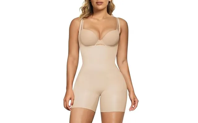 Shaperx Women's Shaping Bodysuits Open Bust Tummy Control Body Shaper Mid-thigh Bodysuit Shorts Seamless Shapewear -3xl  product image