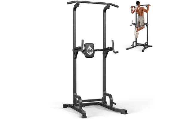 Sportsroyals Power Tower Pull Up Bar Station - 450lbs Stable Pull Up Dip Station For Home Gym Strength Training Equipmen