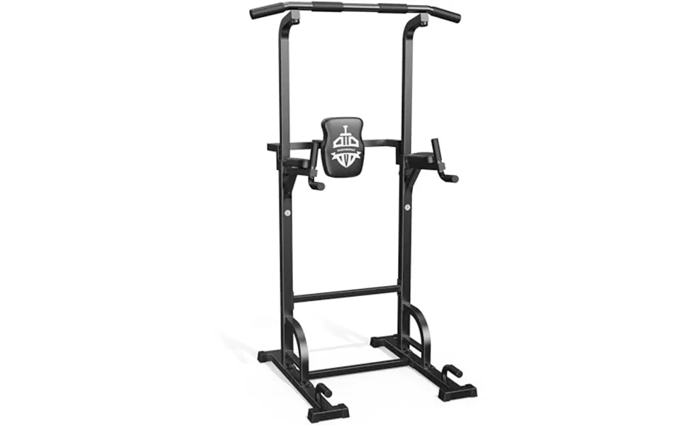 Sportsroyals Power Tower Pull Up Bar Station - 450lbs Stable Pull Up Dip Station For Home Gym Strength Training Equipmen