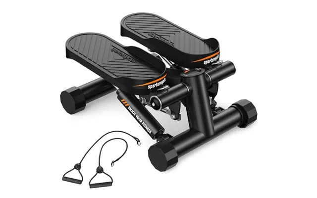 Sportsroyals Stair Stepper For Exercises - Twist Stepper With Resistance Bands And 150 Kg Weight Capacity