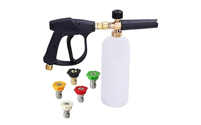 Stone Banks Pressure Washer Gun Foam Lance,4000psi Snow Foam Gun With 5 Spray Nozzles,1 4 Quick Release Foam Cannon Bott product image