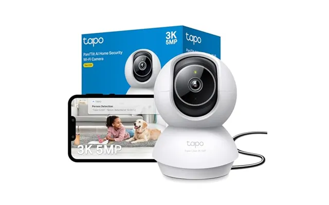 Tapo C230 3k 5mp Indoor Camera, Smart Ai Detections - Person Pet Baby Cry, Pan Tilt 360â View, Security Camera No Monthl