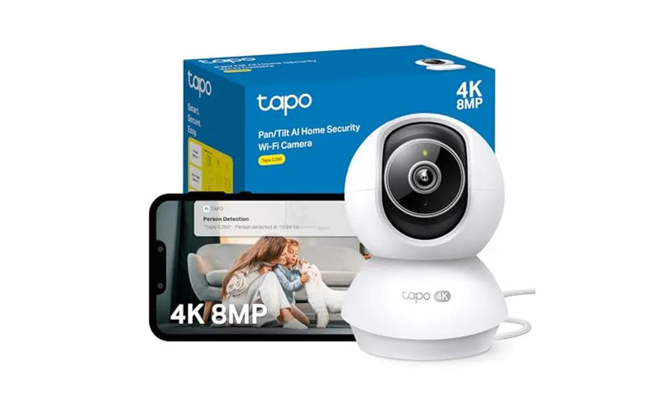 Tapo New C250 4k 8mp Pan Tilt Indoor House Security Camera,pet Camera - Baby Camera Monitor