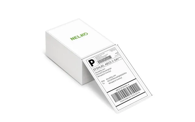 Thermal Direct Shipping Label Pack Of 500 4x6 Fan-fold Labels - Nelko Thermal Labels For Thermal Printer Compatible With